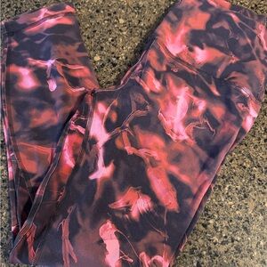 Pink and Black Lululemon Align Leggings, size 6